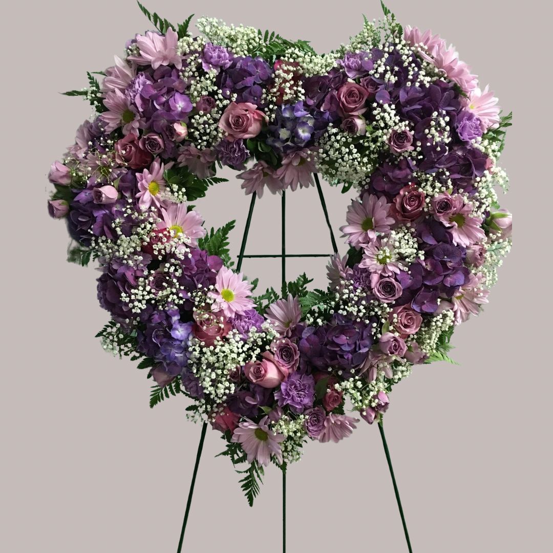 Lavender Rose Heart Tribute