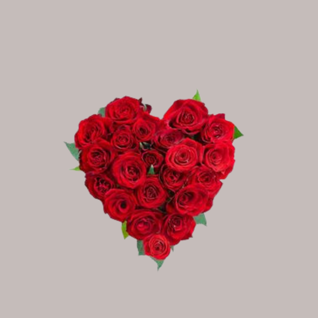 Heart Red Roses