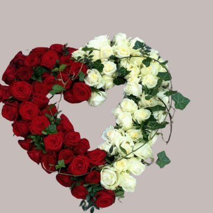 Heart-Shaped Funeral Arrangement